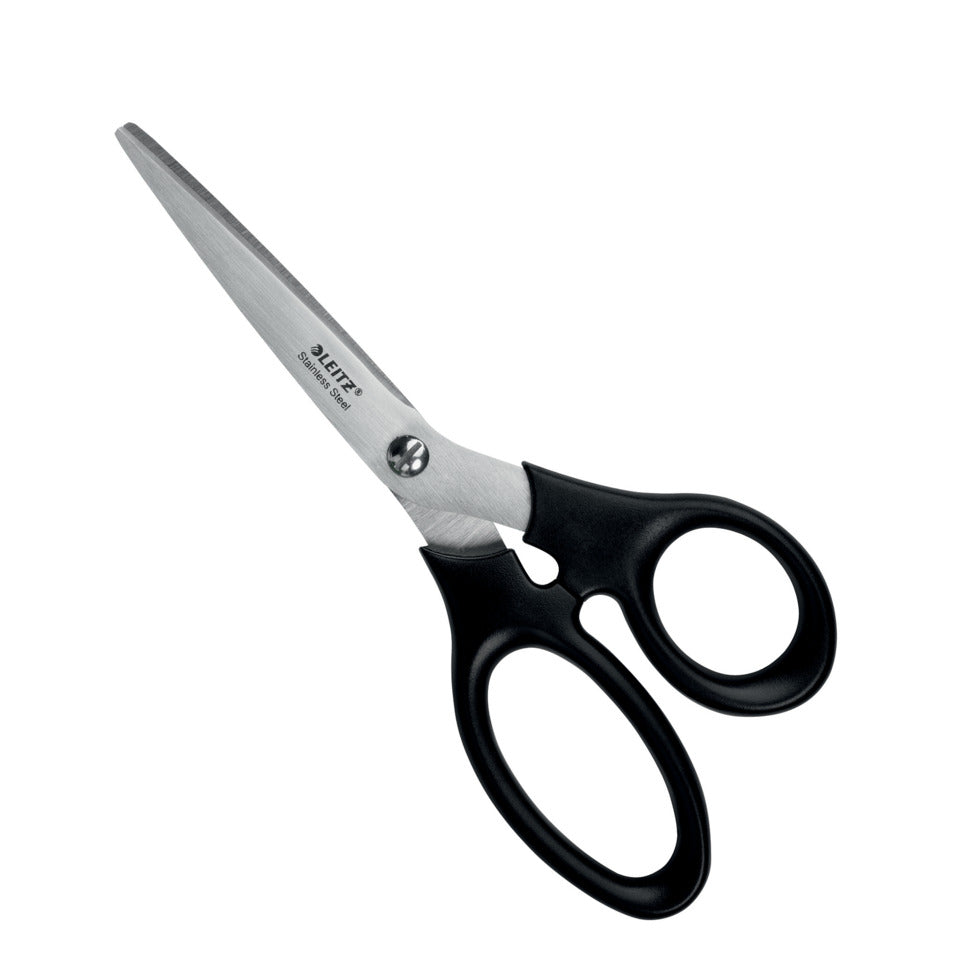 Schere, 185mm, Edelstahl, schwarz LEITZ 5424-00-95