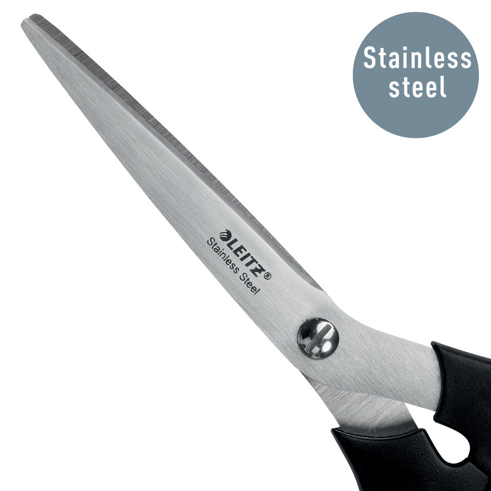 Schere, 185mm, Edelstahl, schwarz LEITZ 5424-00-95