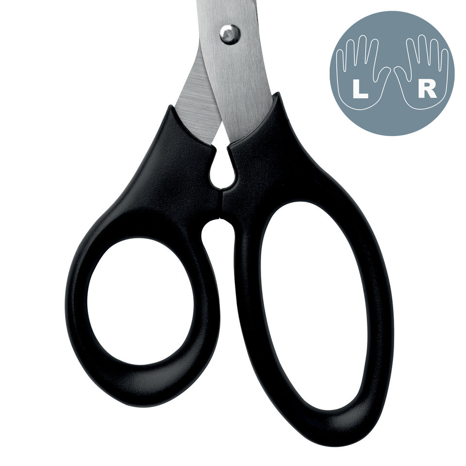 Schere, 185mm, Edelstahl, schwarz LEITZ 5424-00-95