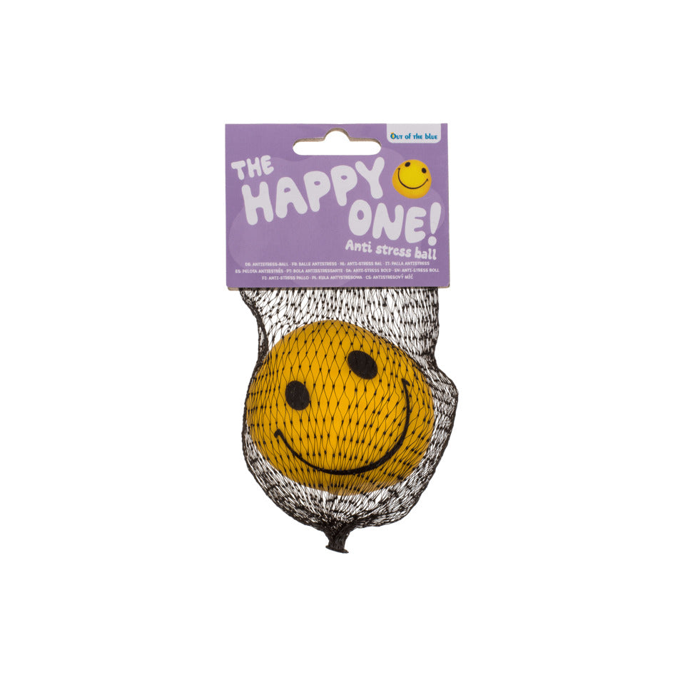 Anti-Stress-Ball Smiley, Ø6 cm, gelb OUT OF THE BLUE 12/0969 OOTB 12/0969  D.6cm  Smiley