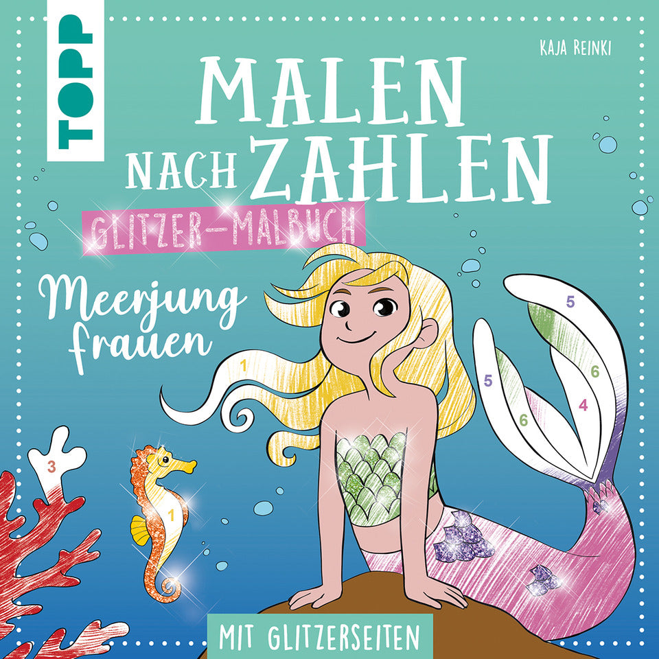 Malbuch Malen nach Zahlen Meerjungfrauen TOPP 29181