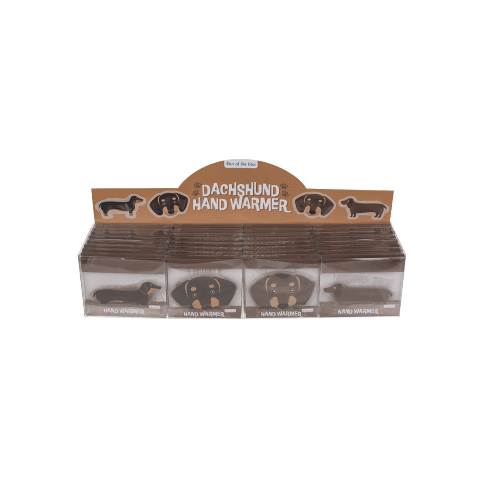 Handwärmer Dackel, 13 x 6 cm, sortiert OUT OF THE BLUE 105345 OOTB 105345 13x6cm