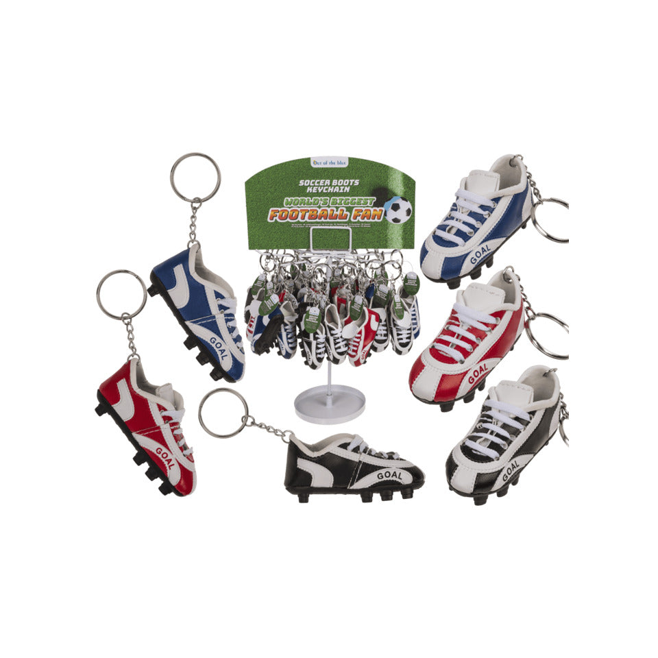 Schlüsselanhänger Fußballschuh, 8cm, sortiert OUT OF THE BLUE 24/1189 OOTB 24/1189 8cm