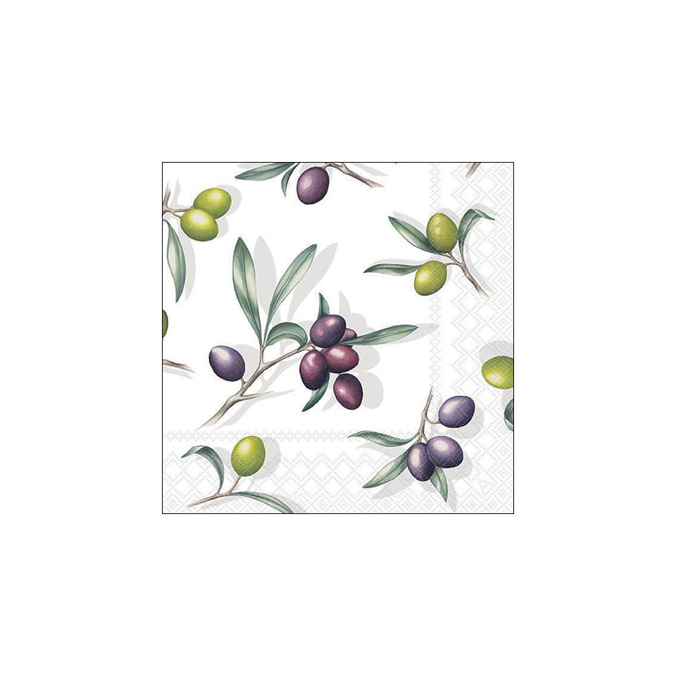 Motivserviette Delicious olives, 33 x 33 cm, 3-lagig, 20 Stück AMBIENTE 13318185 AMBIENTE 13318185 20ST