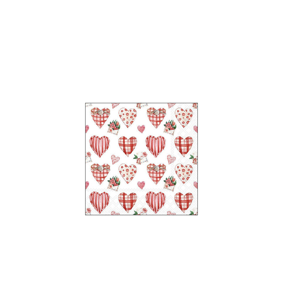 Motivserviette Lovely heats, 25 x 25 cm, 3-lagig, 20 Stück AMBIENTE 12519745 AMBIENTE 12519745 20ST