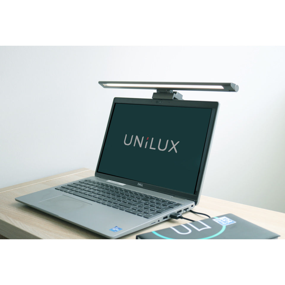 Videokonferenz- und Schreibtischleuchte VISIOLIGHT LED schwarz schwenkbar UNILUX 400153723 UNILUX 400153723 Visiolight