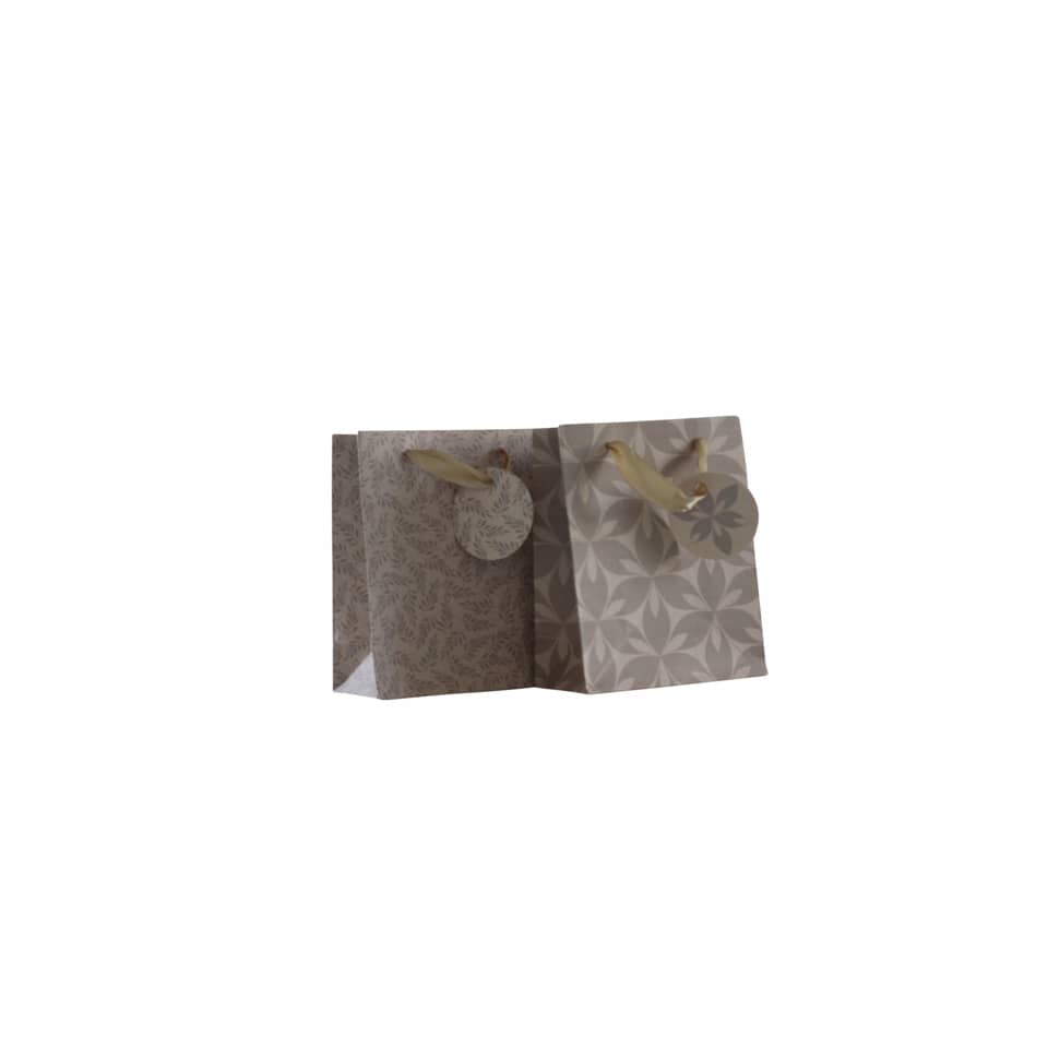 Geschenktragetasche Kraftpapier, 14,5 x 11,5 x 6 cm, sortiert PBS 55030 PBS 55030 14,5x11,5x6cm