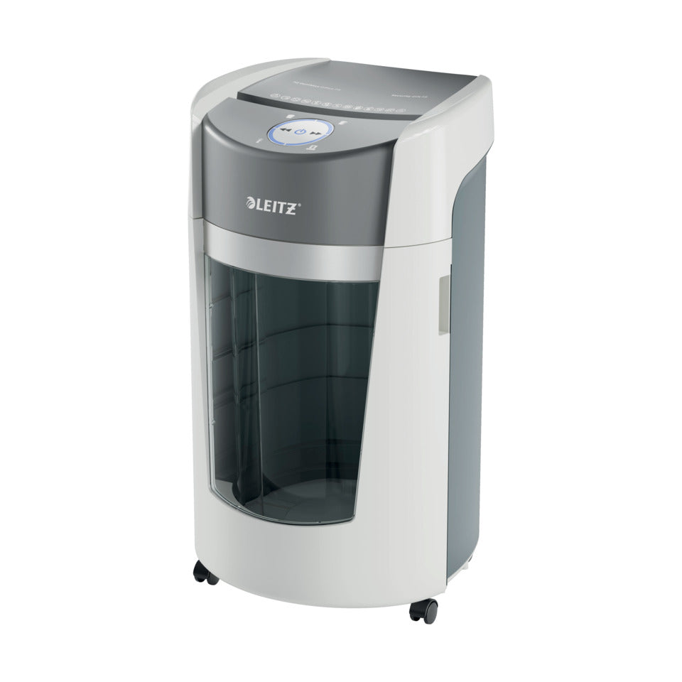 Aktenvernichter IQ OptiMax Office P5, weiß LEITZ 8360-00-00 LEITZ 8360-00-00 Mikro-Partikel