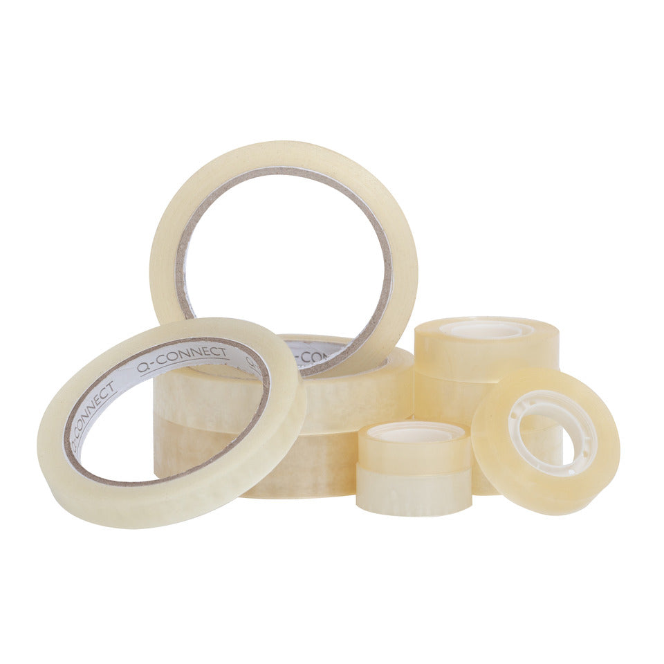 Klebeband, 15 mm x 33 m, 10 Stück, transparent Q-CONNECT KF01787