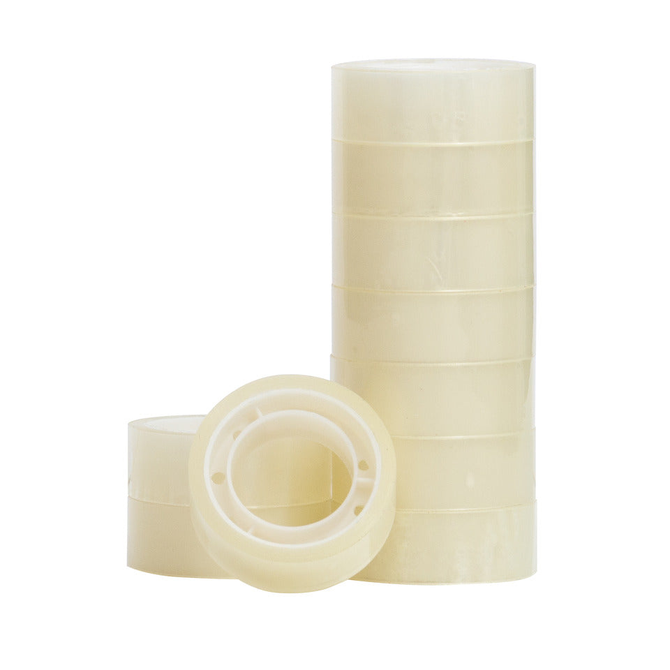Klebeband, 15mmx10m, 10 Stück, transparent Q-CONNECT KF01786