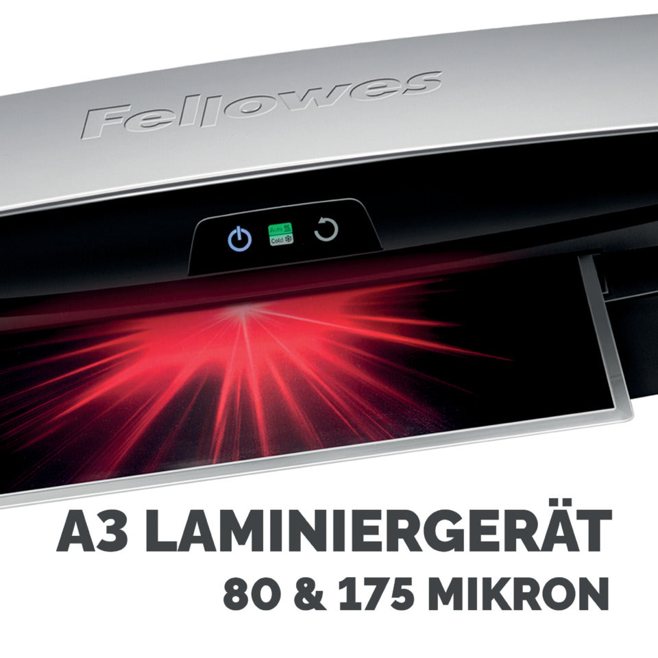 Laminiergerät Neptune 3 A3, silber/schwarz FELLOWES 5721501 FELLOWES 5721501 A3