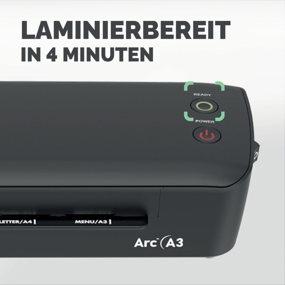 Laminiergerät Arc A3, 459 x 103 mm, schwarz FELLOWES 100016948