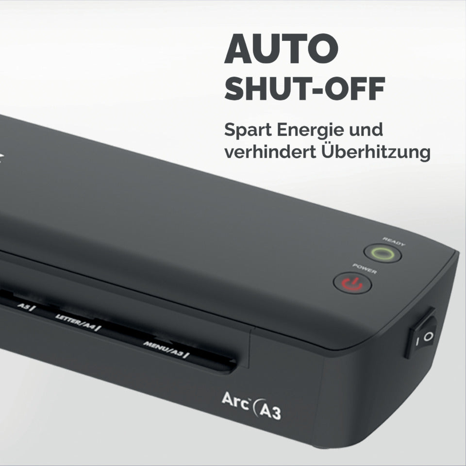 Laminiergerät Arc A3, 459 x 103 mm, schwarz FELLOWES 100016948