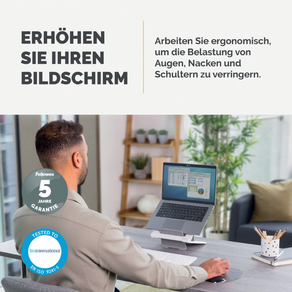 Notebookständer Breyta™, Kunststoff, weiß FELLOWES 100016559