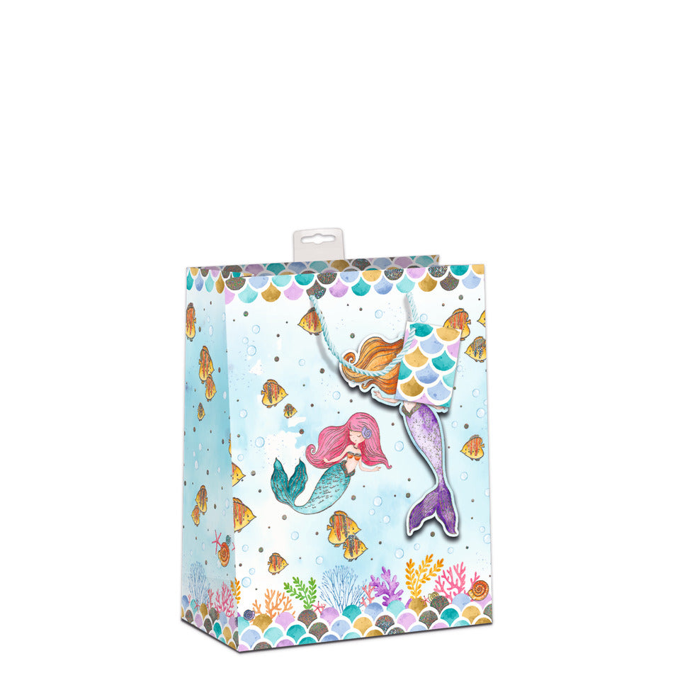 Geschenktragetasche Kind Meerjungfrau, 23 x 18 x 10 cm  7549-2401-M 7549-2401-M 23x18x10cm