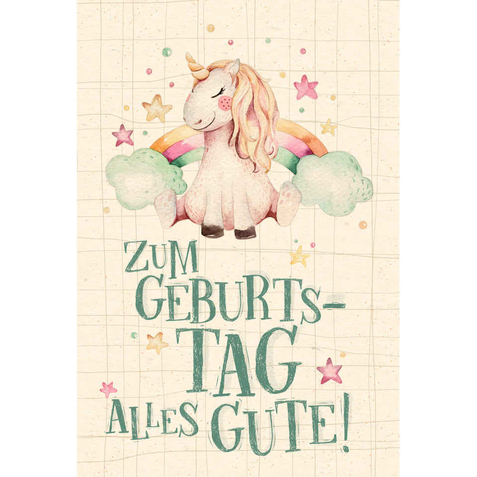 Geburtstagskarte Kinder unverpackt, 11,5 x 17 cm SKORPION 51-10036 SKORPION 51-10036 unverpackt  Bild