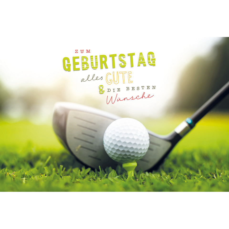Geburtstagskarte Golfer, 17 x 11,5 cm SKORPION 51-10673 SKORPION 51-10673   Bild