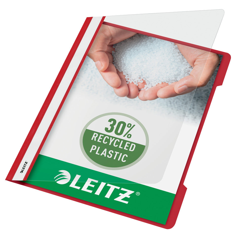 Schnellhefter Plastik, A4, rot LEITZ 4191-00-25 LEITZ 41910025 Plastik