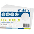 Karteikarte, A6, 100 Stück, kariert, weiß MILAN 676020 MILAN 676020 100St