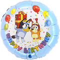 Folienballon Bluey Happy Birthday, Ø46cm GRABO FL18060-P GRABO FL18060-P 46cm