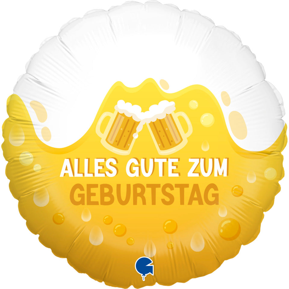 Folienballon Alles Gute zum Geburtstag Prost, Ø46cm GRABO FG78102P GRABO FG78102-P 46cm Prost