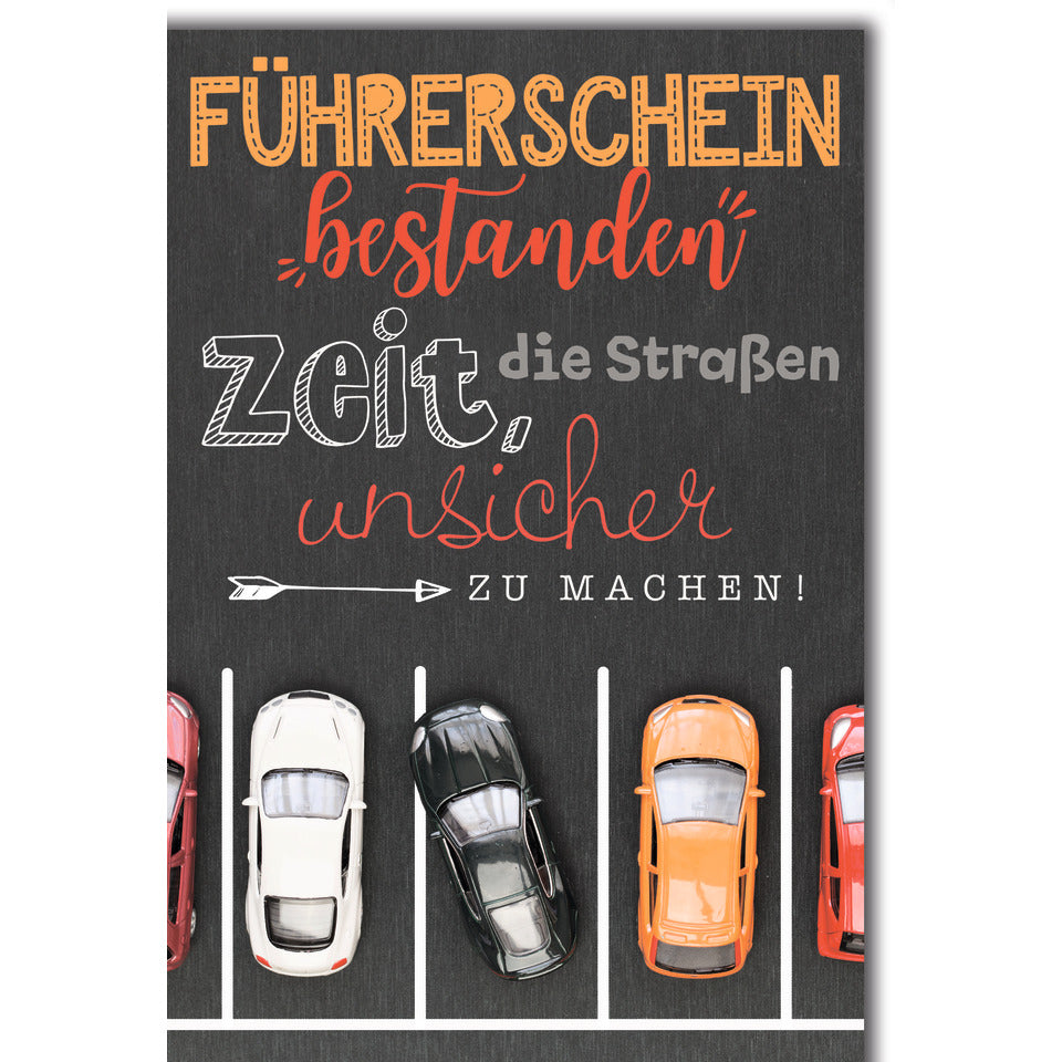 Glückwunschkarte zum Führerschein, 11,5 x 17 cm  5440001 5440001   Bild
