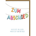 Abschiedskarte, 11,5 x 17 cm  78027 78027   Schrift