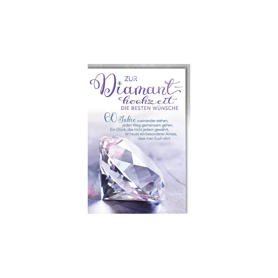 Diamantene Hochzeitskarte BRAUN+COMPANY 5247-22276 BRAUN + COMPANY 5247-22276   Bild