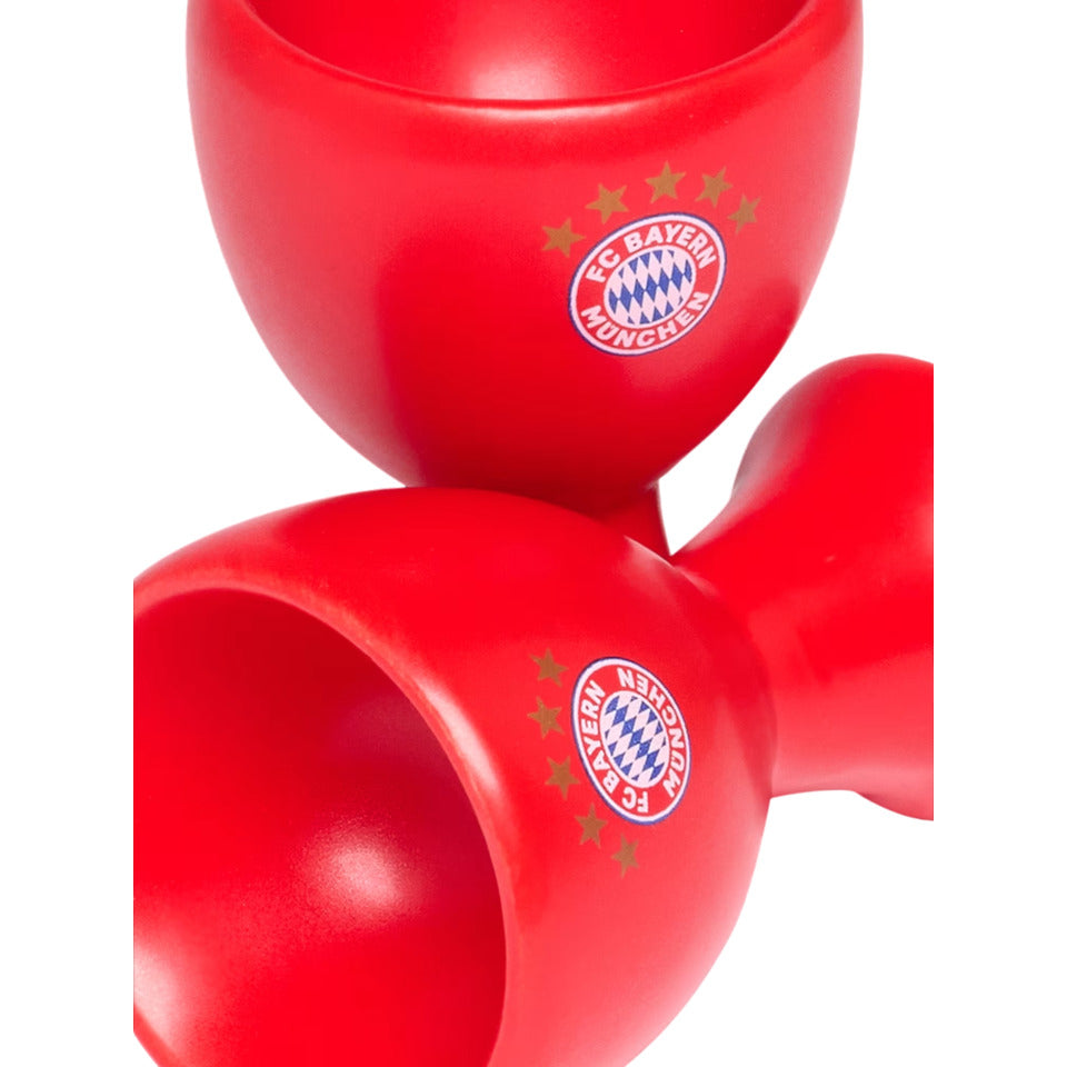 Eierbecher Logo, 2 Stück, rot FC BAYERN 29905