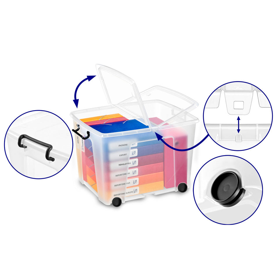 Aufbewahrungsbox Strata, 75l, transparent STRATA 2006760110 STRATA HW676 2006760110 75 L