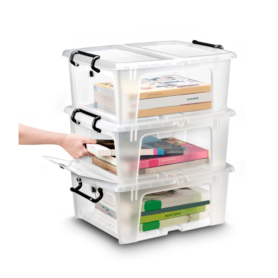 Ablagebox 20l, transparent STRATA 2006950110 STRATA 2006950110 HW695 20 Liter