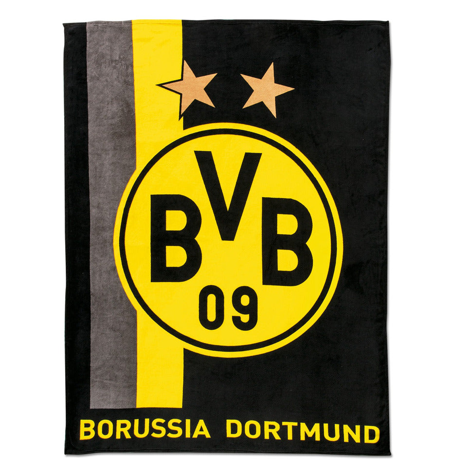 Fleecedecke mit Streifenmuster BVB 17820200