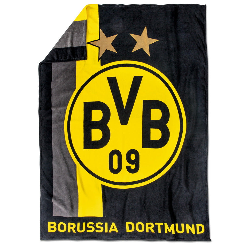 Fleecedecke mit Streifenmuster BVB 17820200
