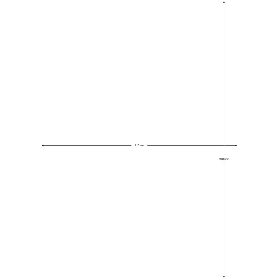 Universaletikett, 297x210mm, 100 Stück, weiß Q-CONNECT KF10664 Q-CONNECT KF10664A A4 100BL