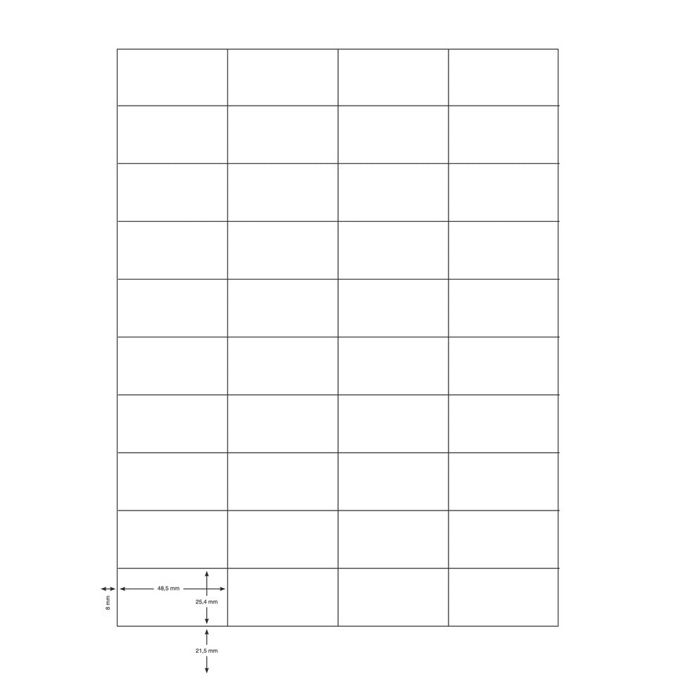 Universaletikett, 48,5x25,4mm, 4000 Stück, weiß Q-CONNECT KF00190