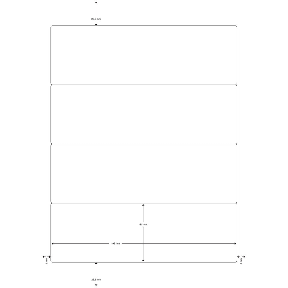Ordnerrückenschild selbstklebend, 61 x 192 mm, breit/kurz, 400 Stück, weiß Q-CONNECT KF10960 Q-CONNECT KF10960 100 Blatt