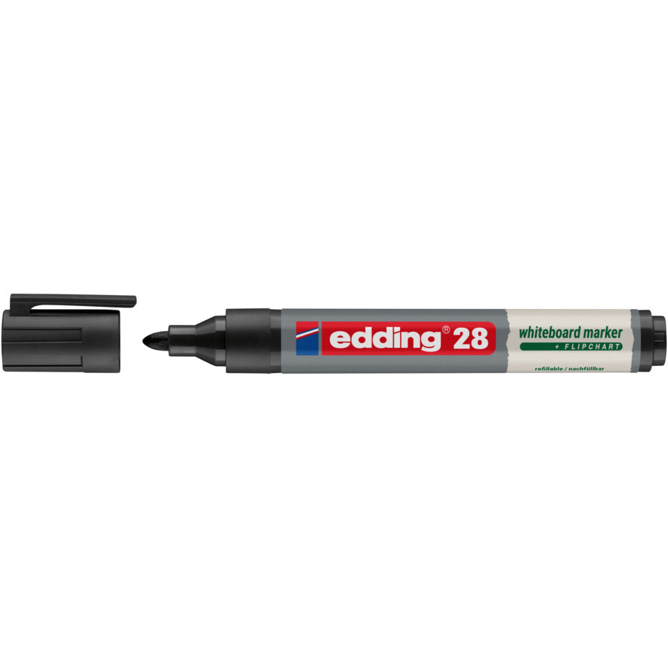 Whiteboardmarker EcoLine, 1,5-3mm, Rundspitze, schwarz EDDING 4-28001 EDDING 28001