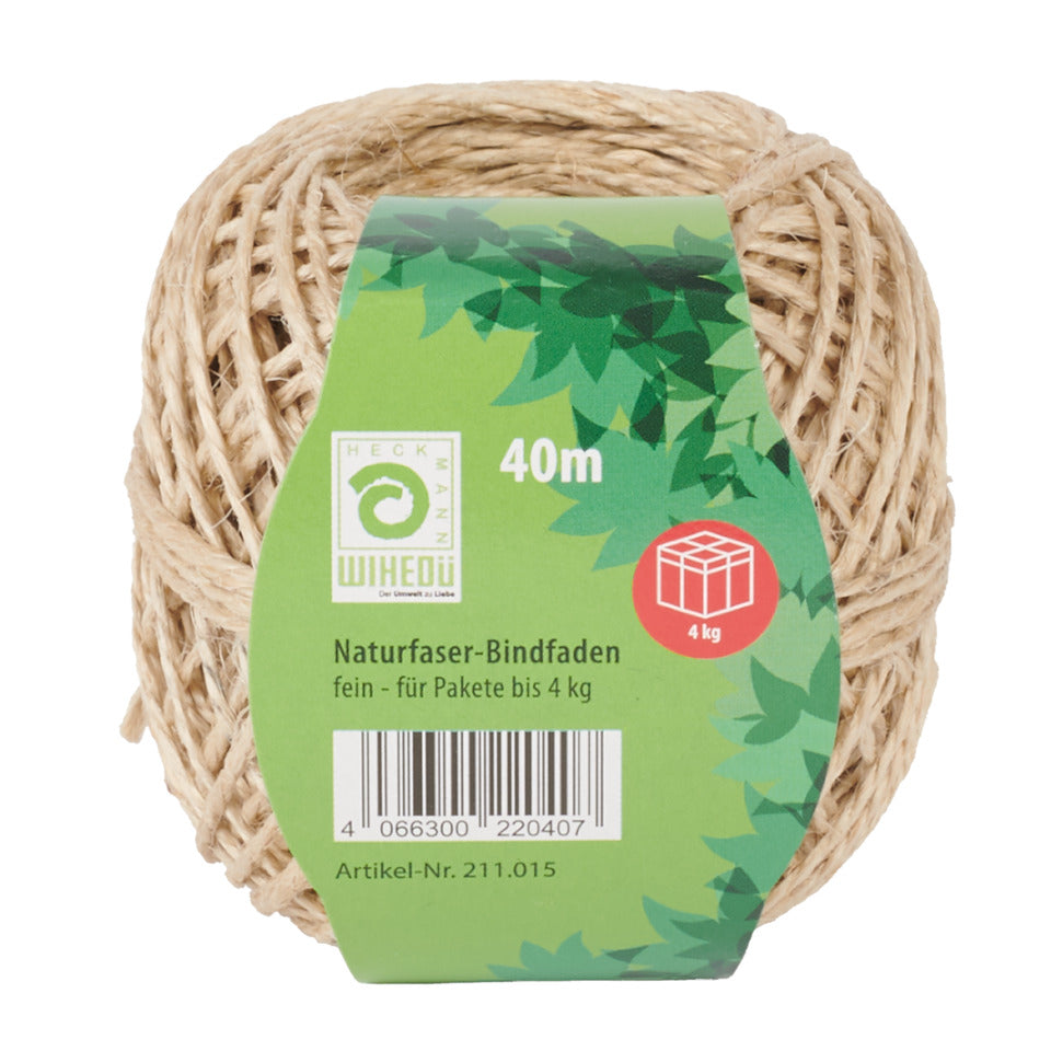 Naturfaserbindfaden, 40m, 50g WIHEDÜ 211015 WIHEDÜ 211.015 2/2.0 1mm