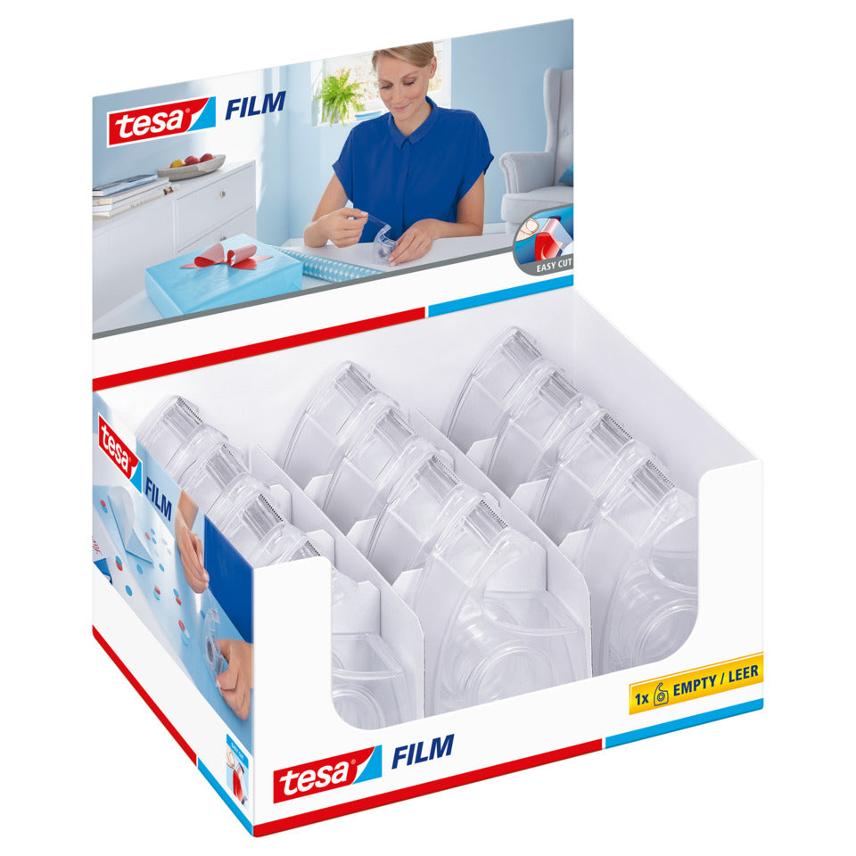 Handabroller EasyCut, 10mx19mm, transparent TESA 57445-00001-01 TESA 57445-00001-00 leer Easy Cut