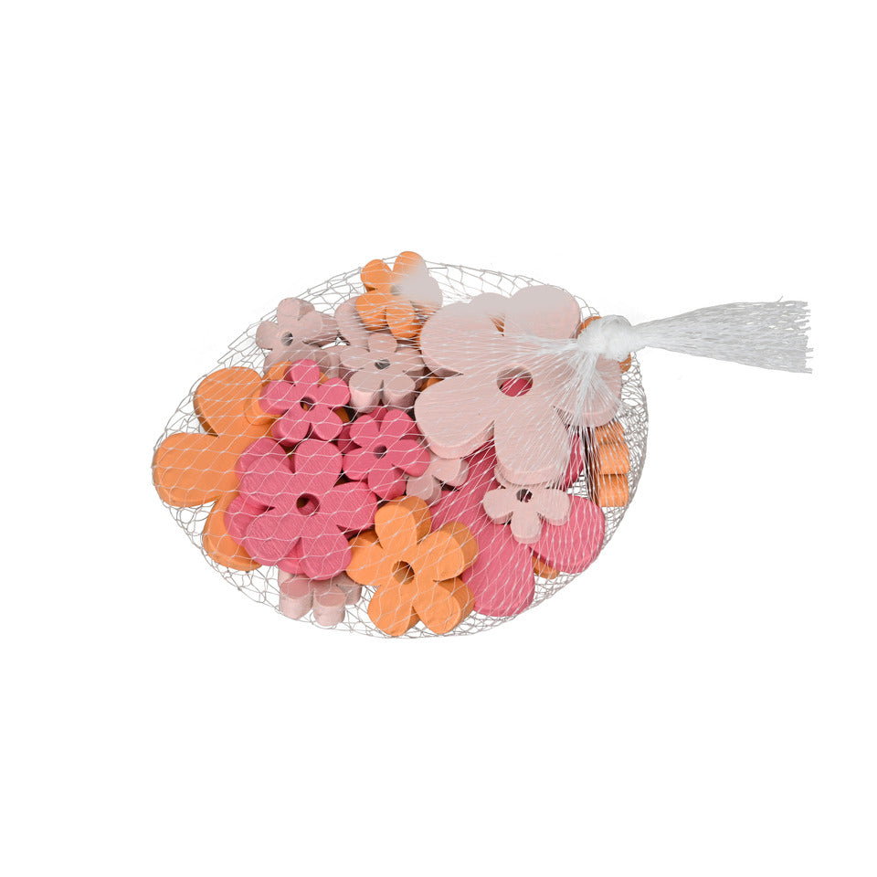 Streufigur Blüte, Holz, 24 Stück, bunt  660149000378 660149000378 2,5x2,5cm