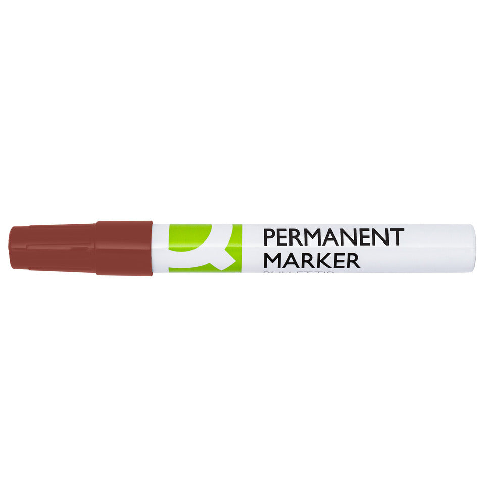 Permanentmarker 2 bis 3mm rot   Rundspitze Q-CONNECT KF11710 Q-CONNECT KF11710 Rundspitze 2-3mm