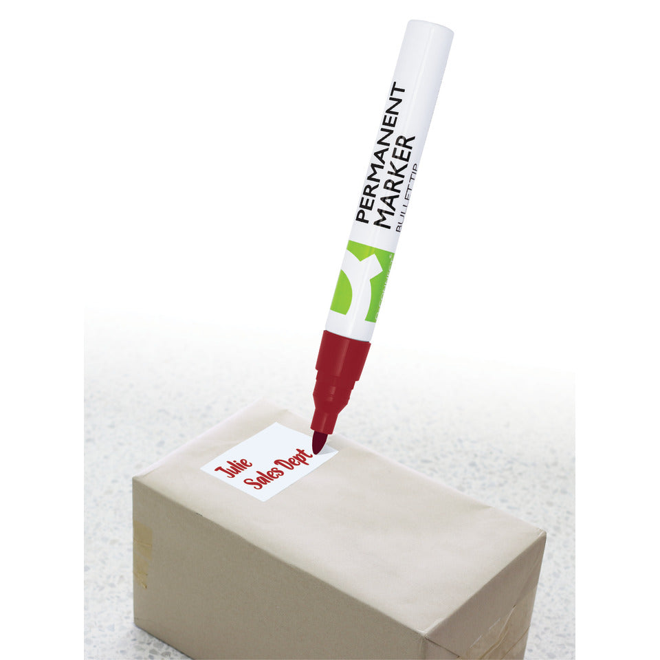 Permanentmarker 2 bis 3mm rot   Rundspitze Q-CONNECT KF11710 Q-CONNECT KF11710 Rundspitze 2-3mm