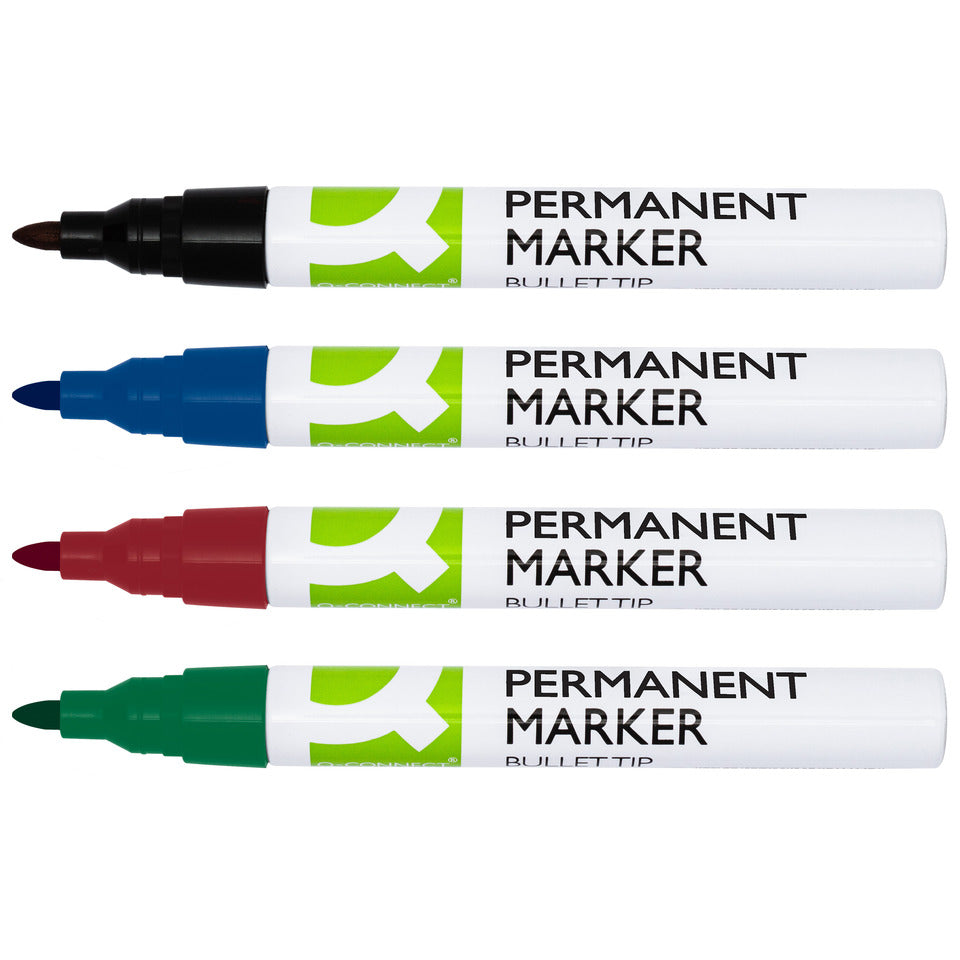 Permanentmarker 2 bis 3mm rot   Rundspitze Q-CONNECT KF11710 Q-CONNECT KF11710 Rundspitze 2-3mm