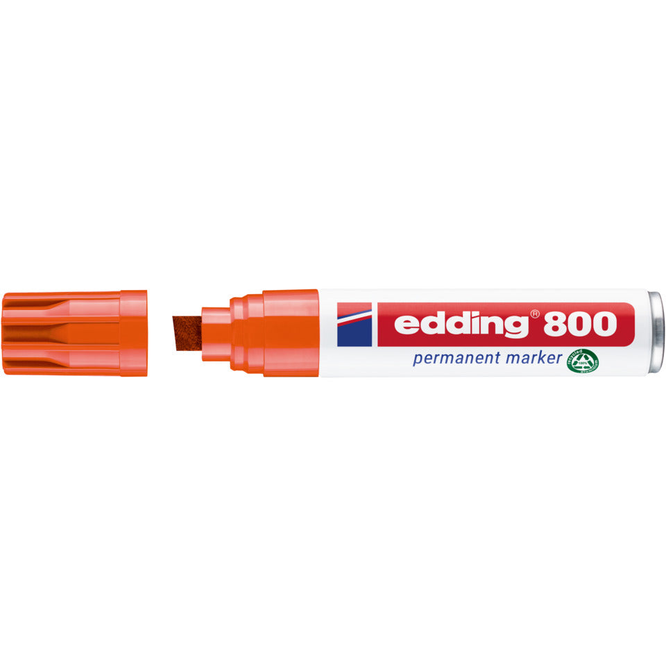 Permanentmarker 800, Keilspitze, nachfüllbar, 4-12mm, orange EDDING 4-800006 EDDING 800-006 Keilspitze nachfüllbar
