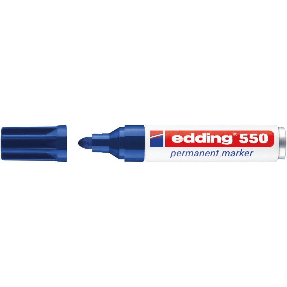Permanentmarker 550, Rundspitze, nachfüllbar, 3-4mm, blau EDDING 4-550003 EDDING 550-003 Rundspitze nachfüllbar