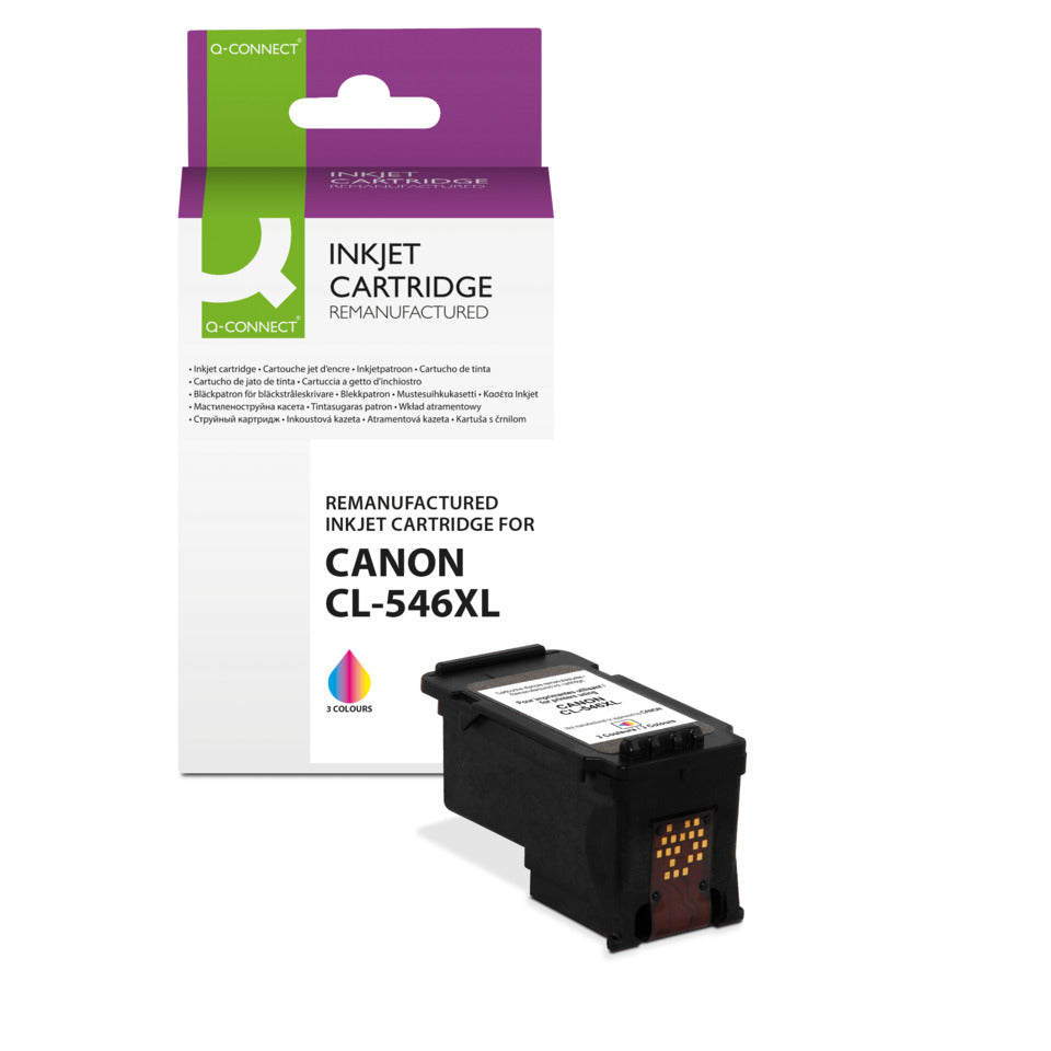 Inkjetpatrone ersetzt Canon CL-546XL farbig Q-CONNECT KF14264