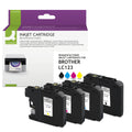 Inkjetpatrone ersetzt Brother LC123-Multipack Q-CONNECT KF14250