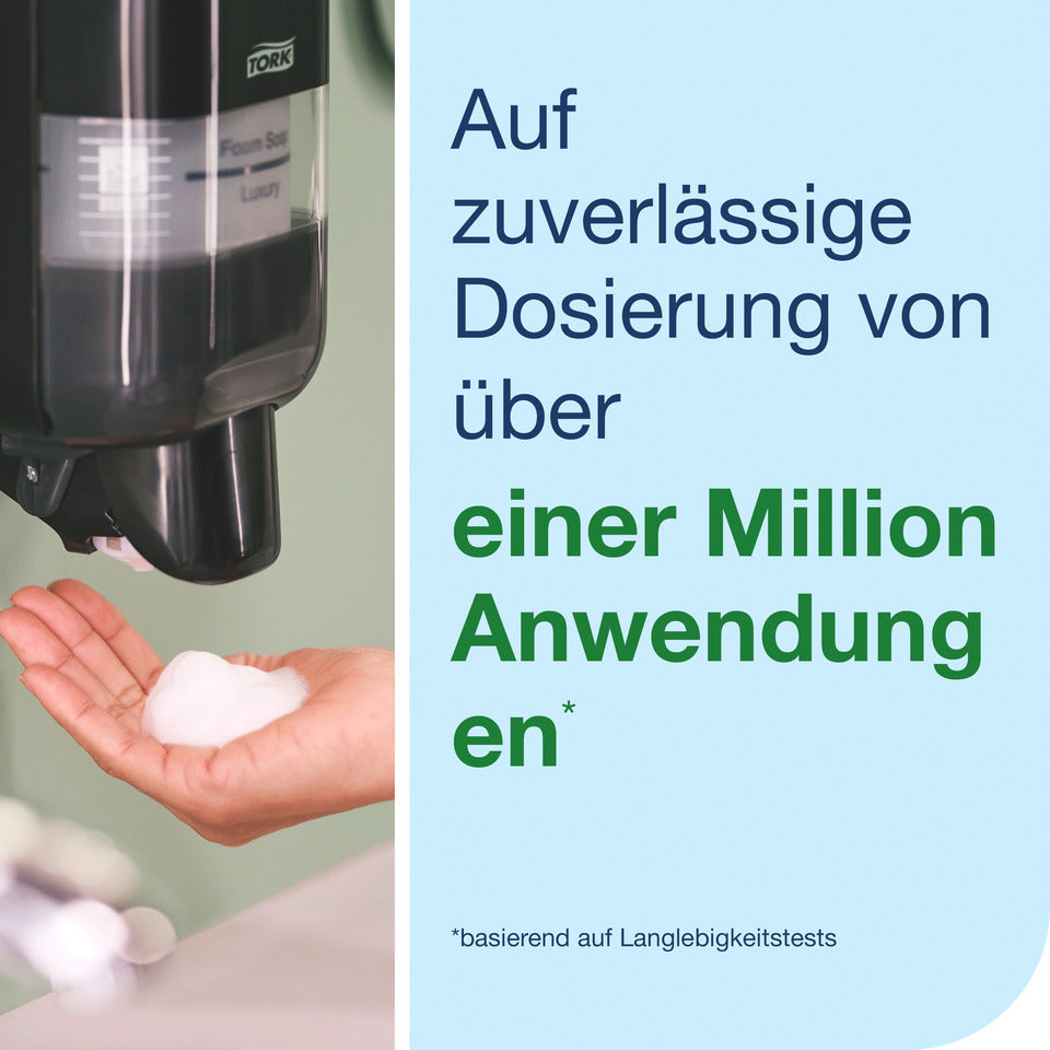 Seifenspender für Schaum- und Flüssigseife System S5, 525ml, schwarz TORK 565208 TORK 565208 525ml System S5