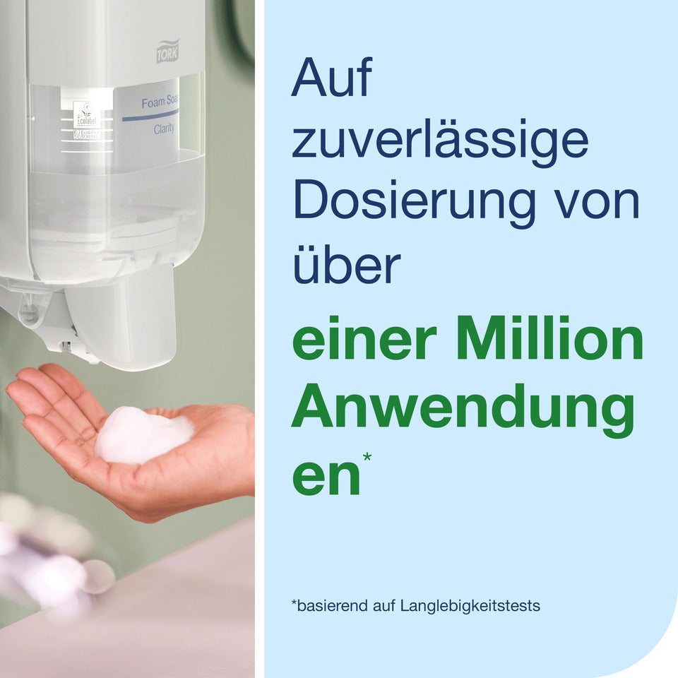 Seifenspender für Schaum- und Flüssigseife Sytem S4 NEU, 1L, weiß TORK 564500 TORK 564500 1000ml Sys. S4 NEU