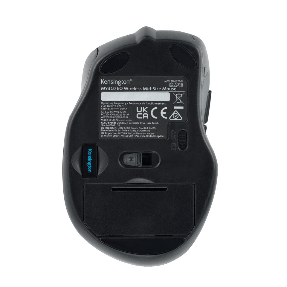 Kabellose Maus MY310 EQ, schwarz KENSINGTON K72481WW KENSINGTON K72481WW / MY310S EQ